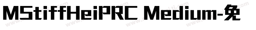 MStiffHeiPRC Medium字体转换